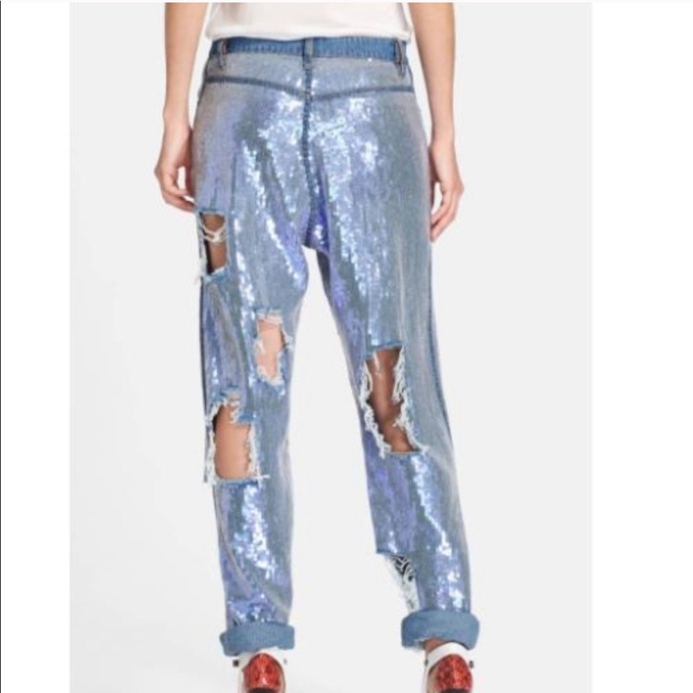 ISO Ashish sequin jeans - Picture 2 of 2